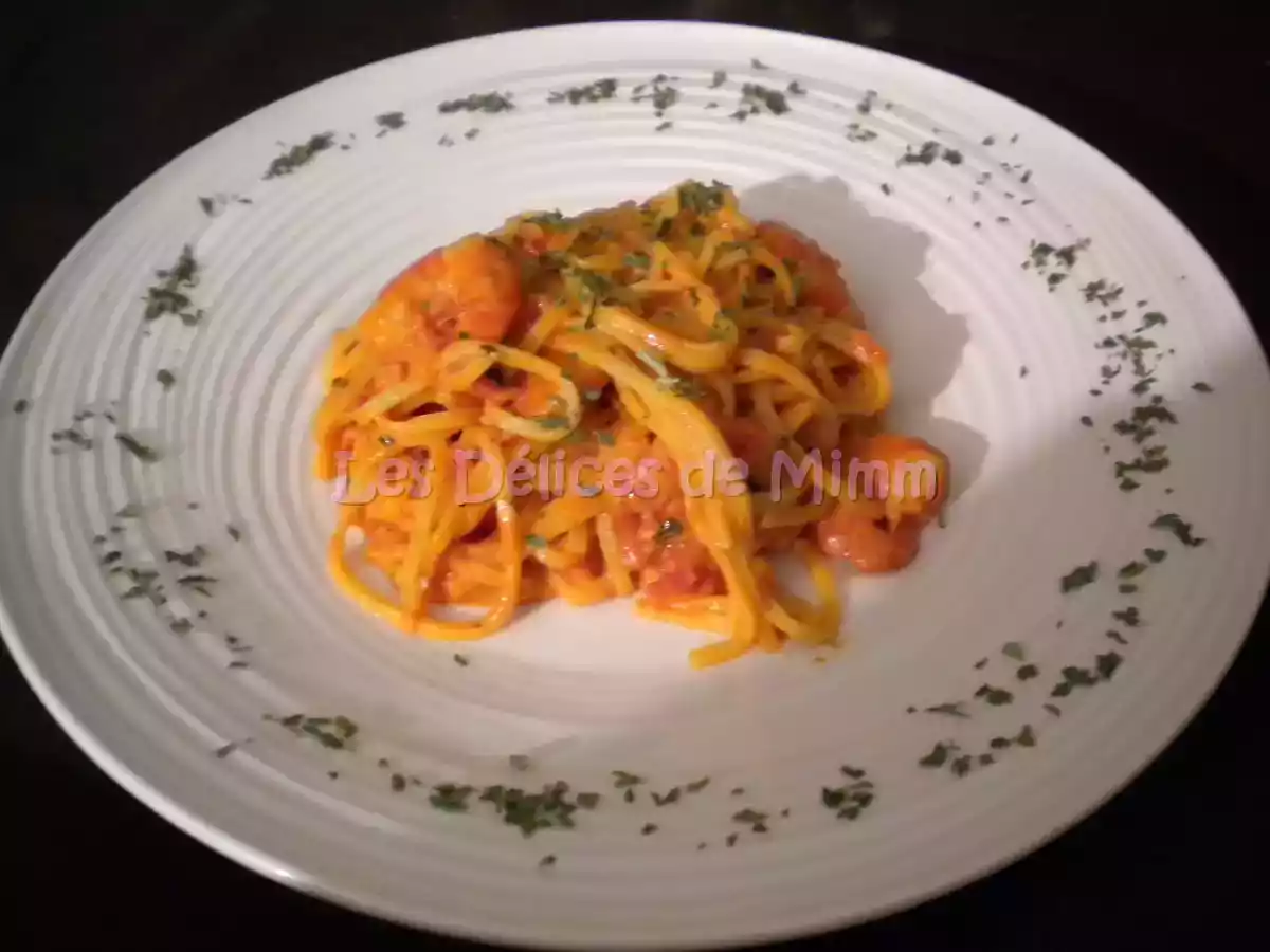 Pâtes aux scampis (Linguine)