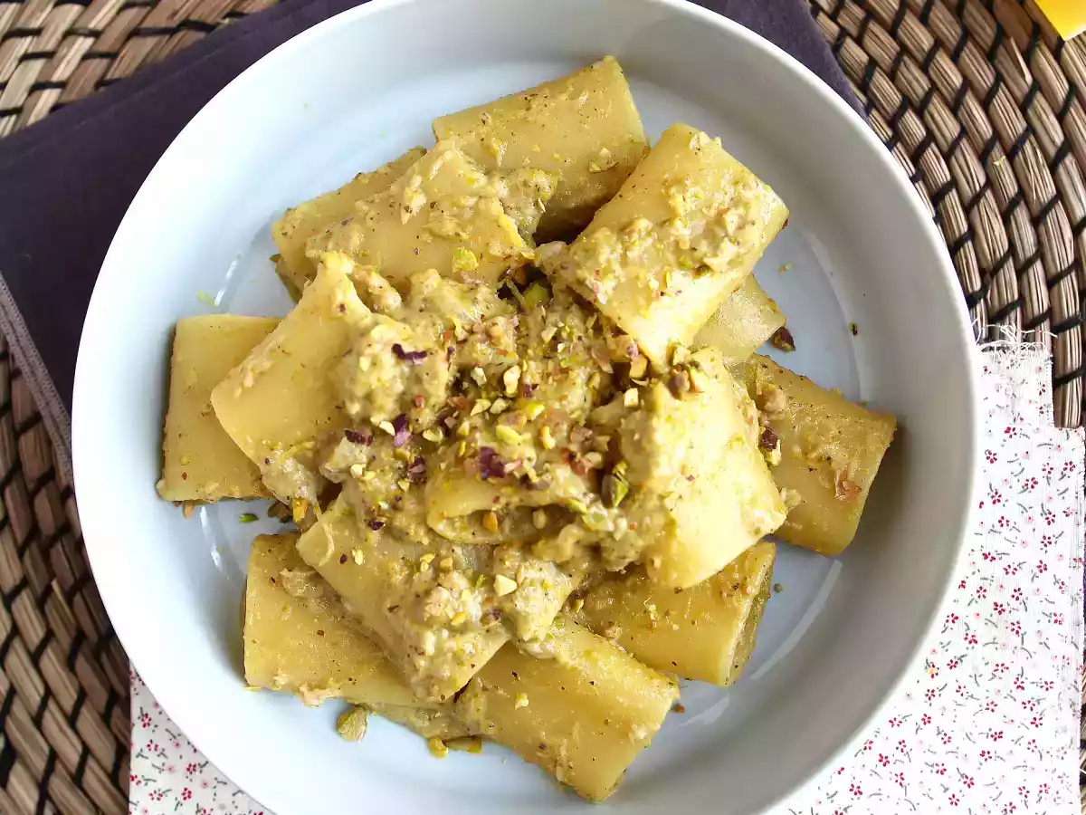 Pâtes avec une super sauce thon, pistaches et citron - photo 5