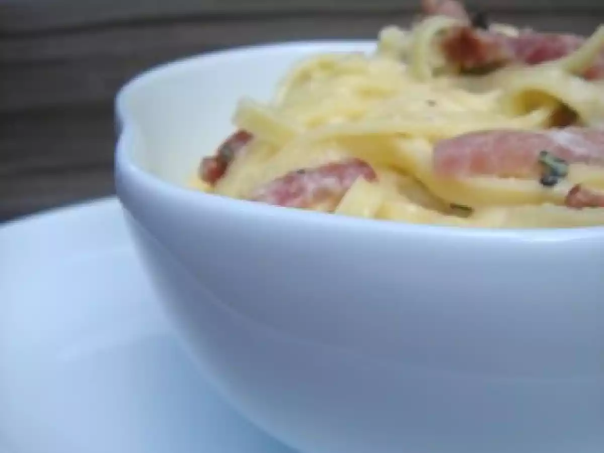 Pâtes carbonara de luxe : un régal !