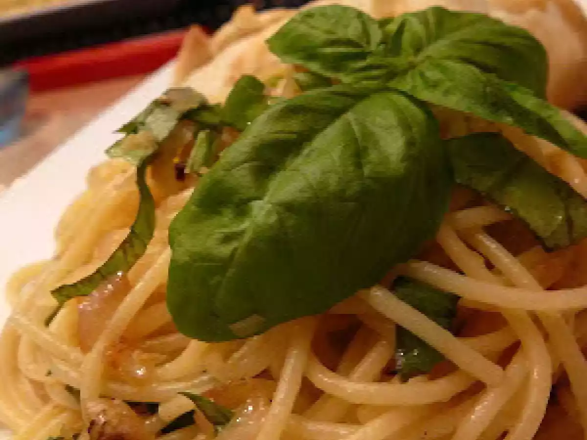 Pâtes citron, basilic et huile d'olive - photo 2