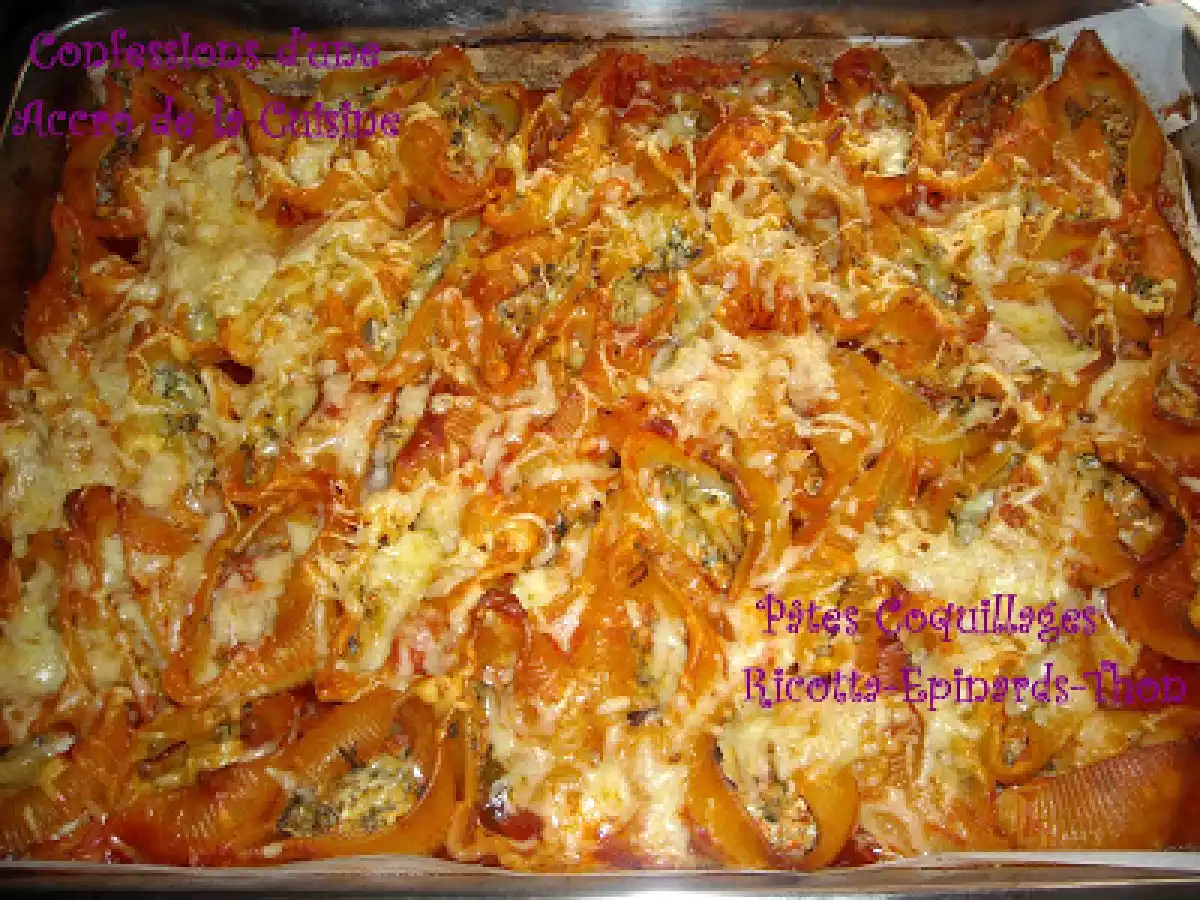 Pâtes Coquillages Ricotta Epinard Thon - photo 2