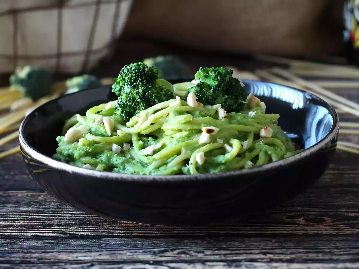 Pâtes crémeuses au brocoli et aux amandes - photo 3
