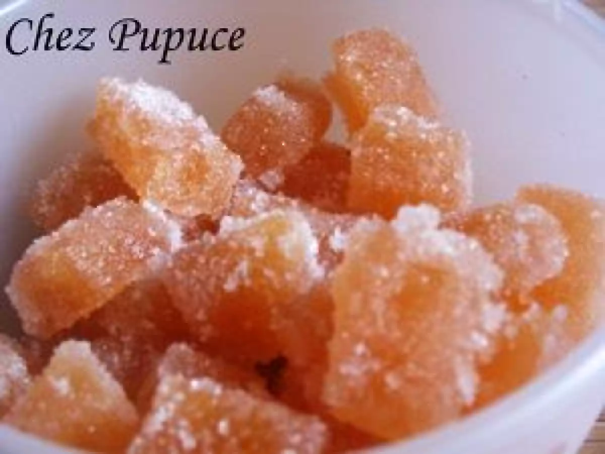 Pâtes de fruits à la pêche (agar agar)