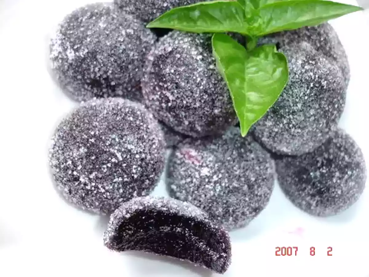 Pâtes de fruits au cassis et aux groseilles rouges