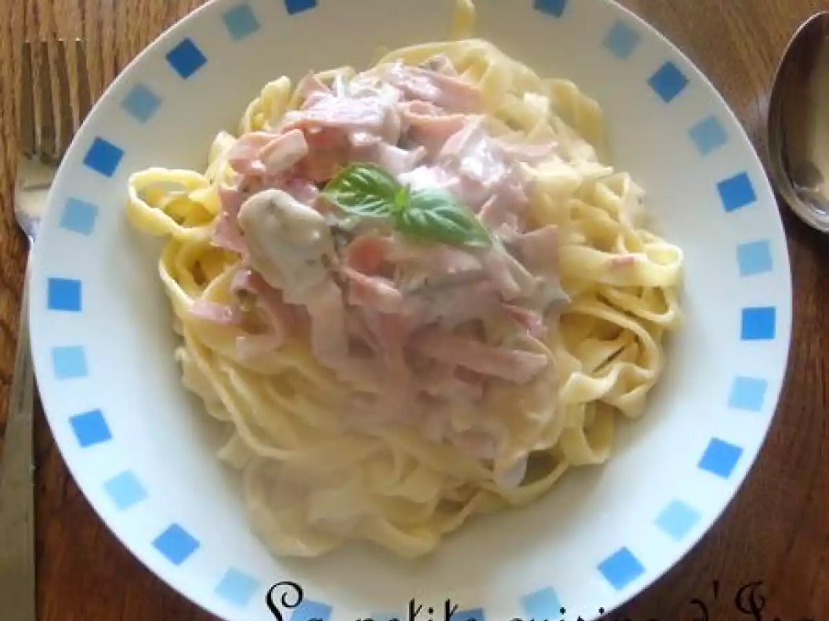 Pates fraiche au jambon et herbes fraiches - photo 2