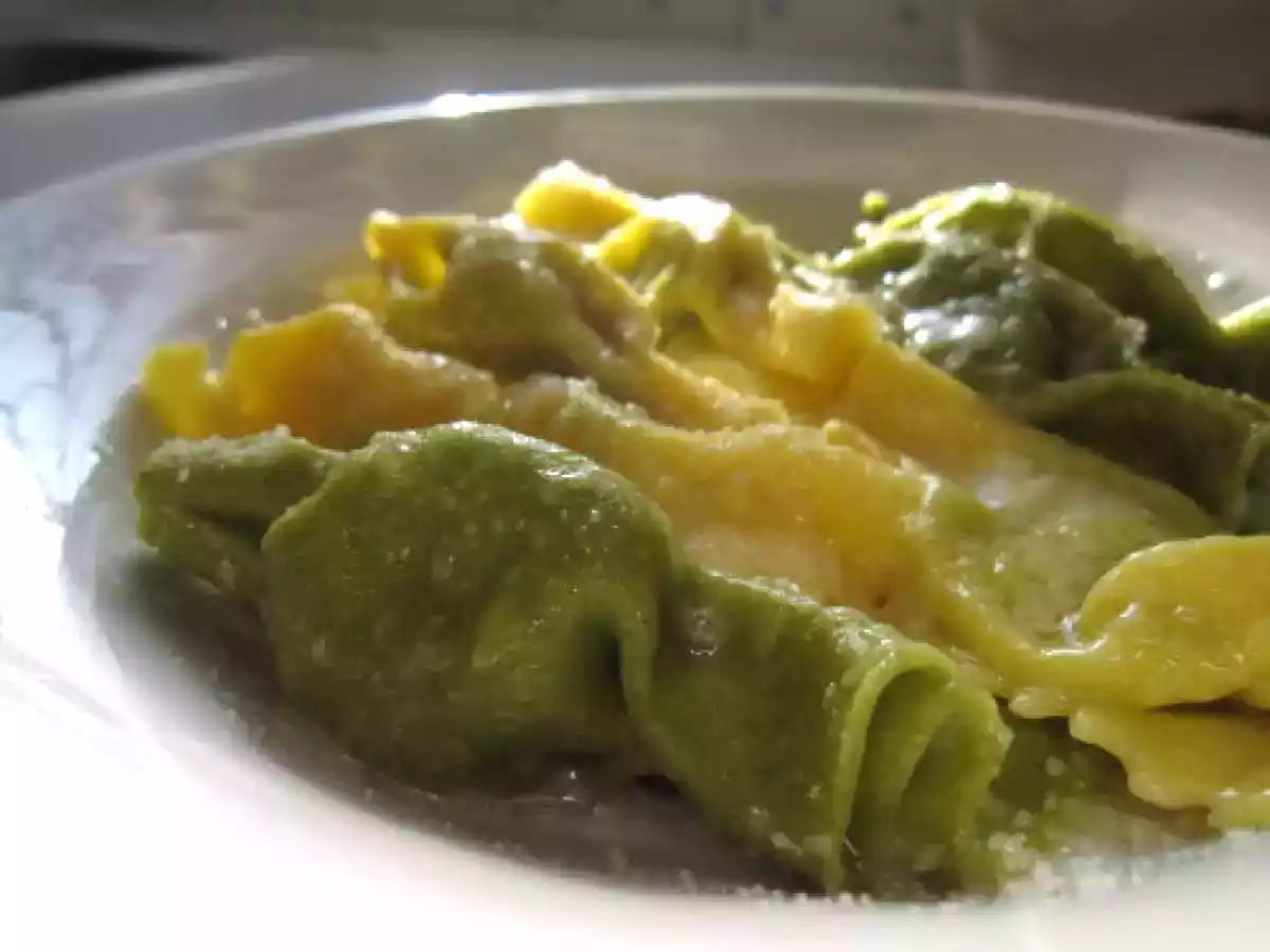 Pâtes maison, farcies aux épinards et ricotta