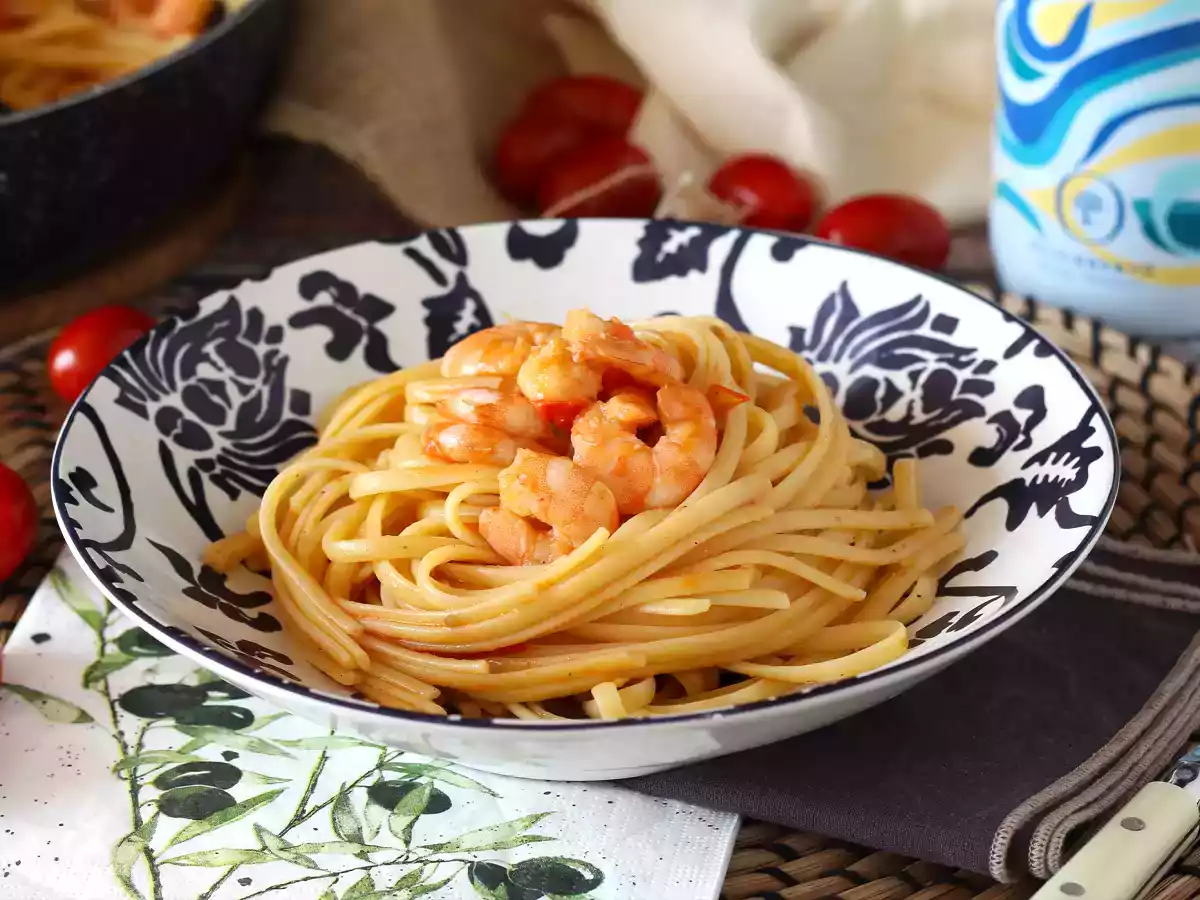 Pâtes spaghetti aux tomates et crevettes : la recette ultra facile qui plaira à tous - photo 2