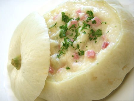 Patisson Farci A Sa Puree Au Jambon Recette Ptitchef