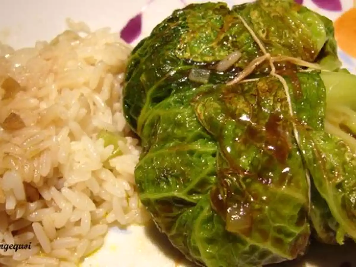 Paupiette de chou au dos de cabillaud et aux petits légumes à l'asiatique - photo 2