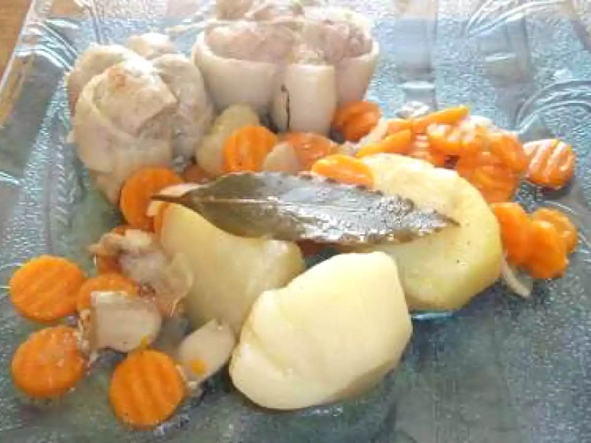 Paupiette de veau et ses petits légumes