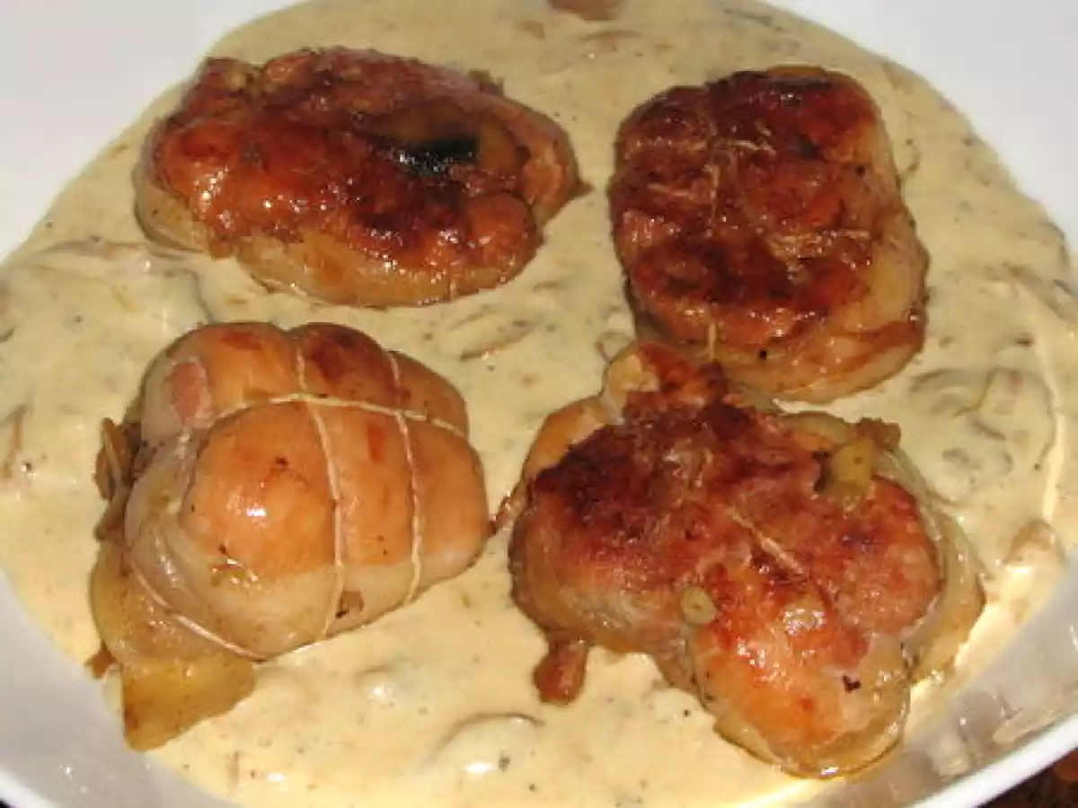Paupiettes à la crème de maroilles