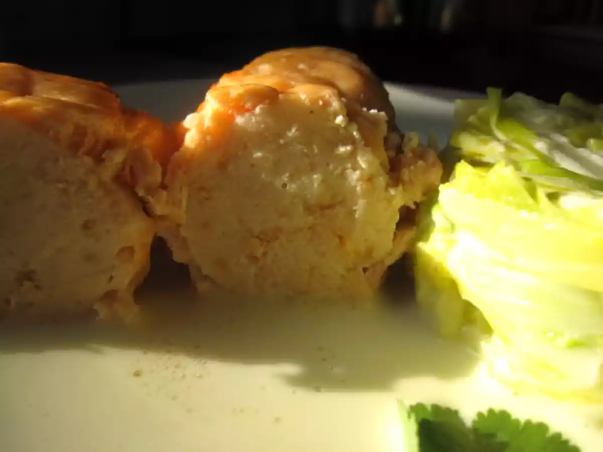 Paupiettes de saumon farcies aux St-Jacques, poireaux à la crème - photo 2