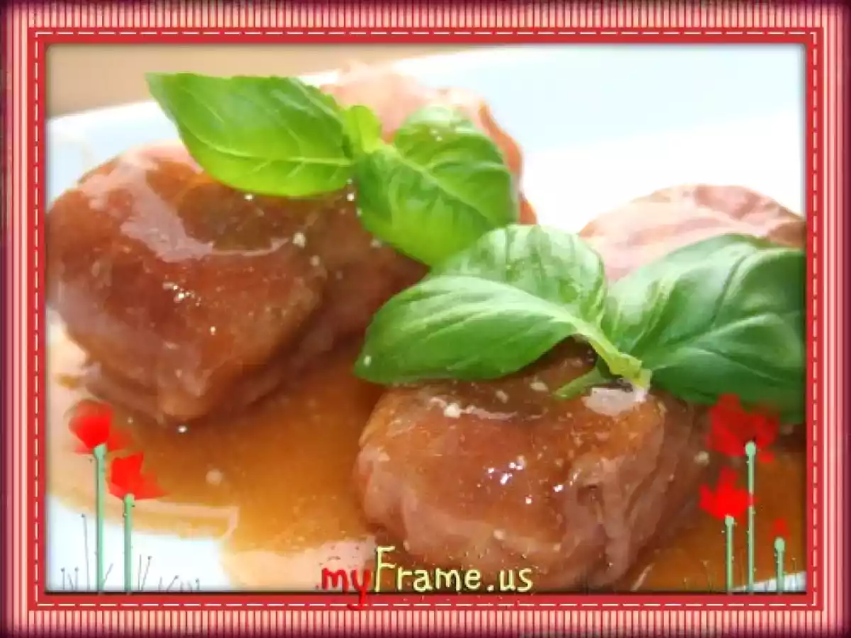 Paupiettes de veau au chorizo