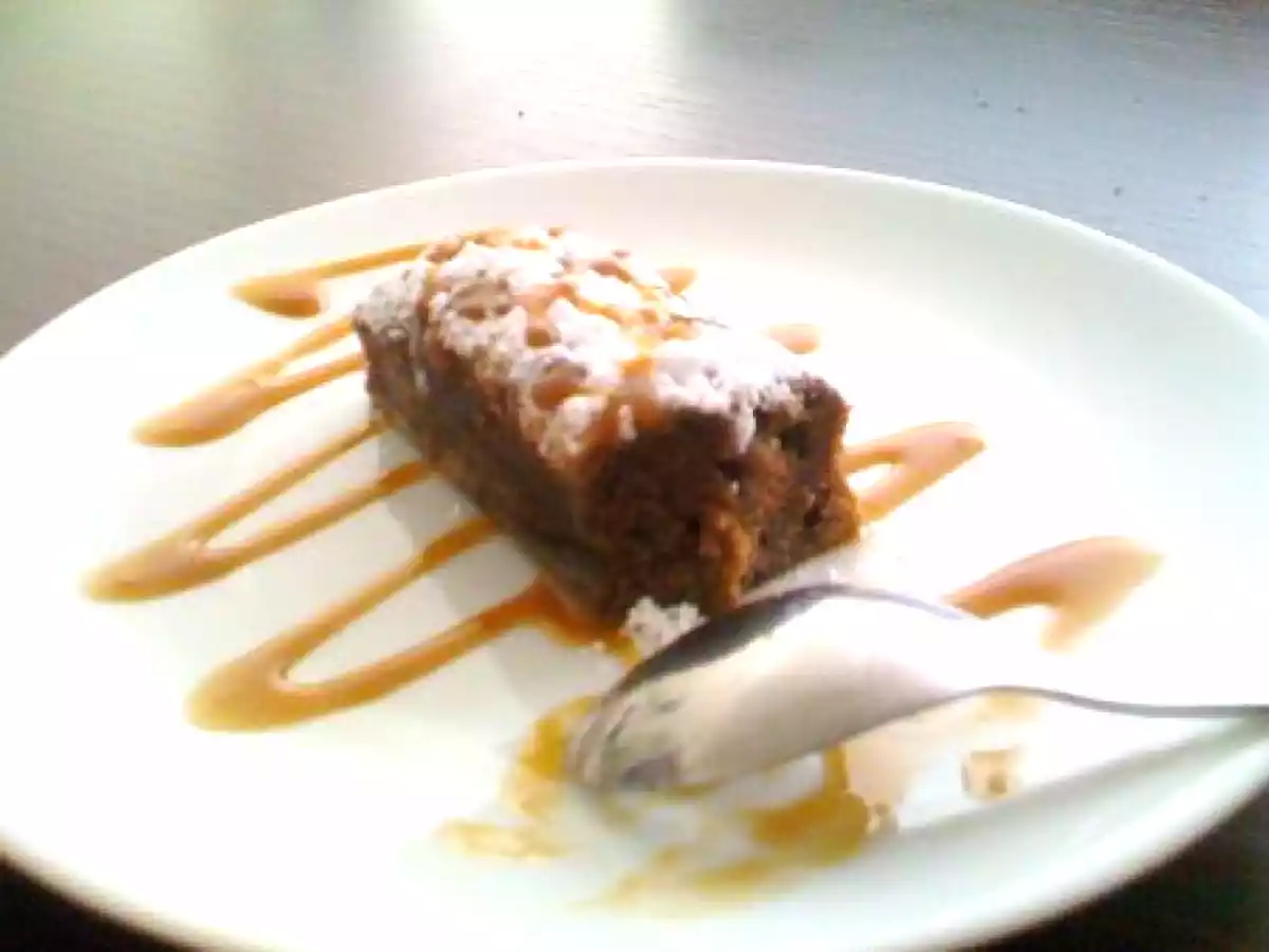 Pavé au chocolat au lait et coulis de caramel au beurre salé - photo 3