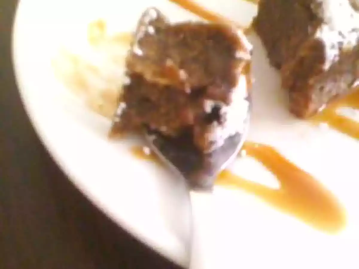 Pavé au chocolat au lait et coulis de caramel au beurre salé - photo 4