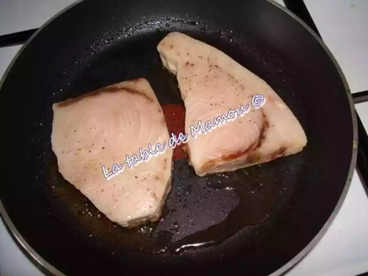 Pavé d'espadon à l'indienne, riz et brunoise de légumes - photo 4