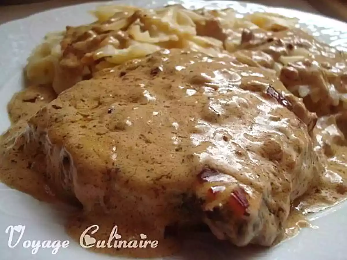 Pavé de boeuf à la crème et au poivre vert