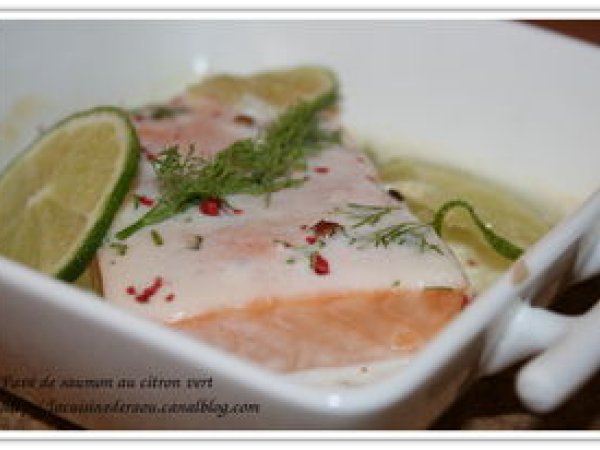Pave De Saumon Au Citron Vert Et A L Aneth Recette Ptitchef