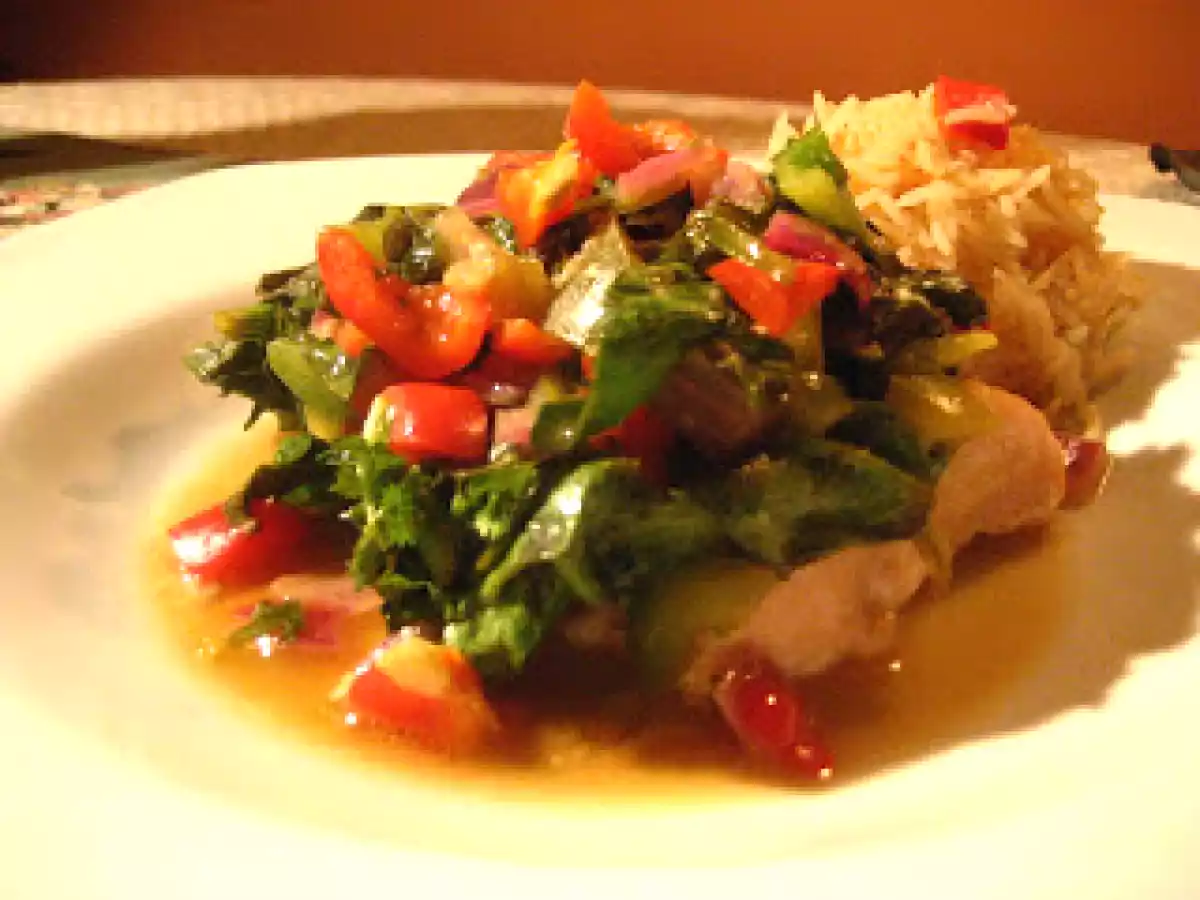 Pavé de saumon et légumes + mon cri d'alarme pour Haïti