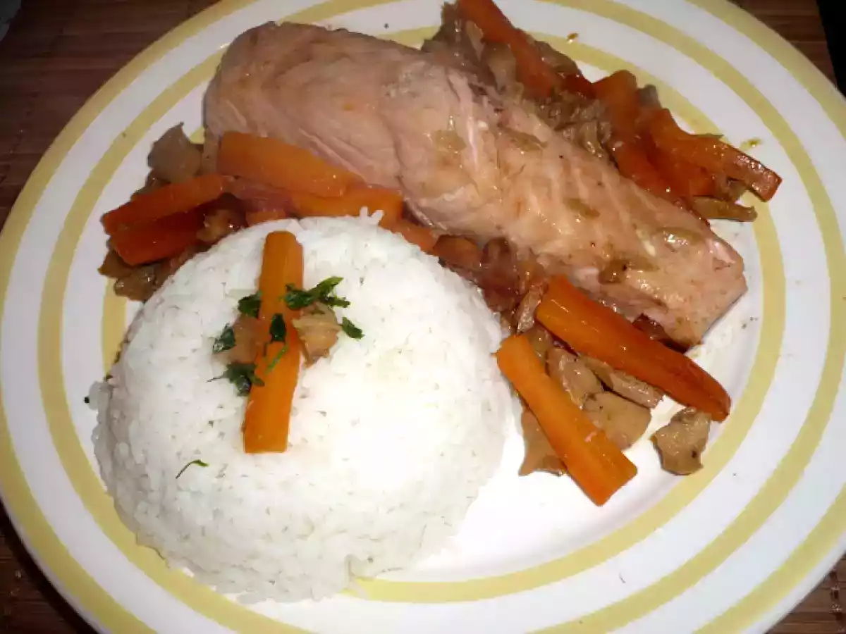 Pavé de saumon mariné à la sauce soja