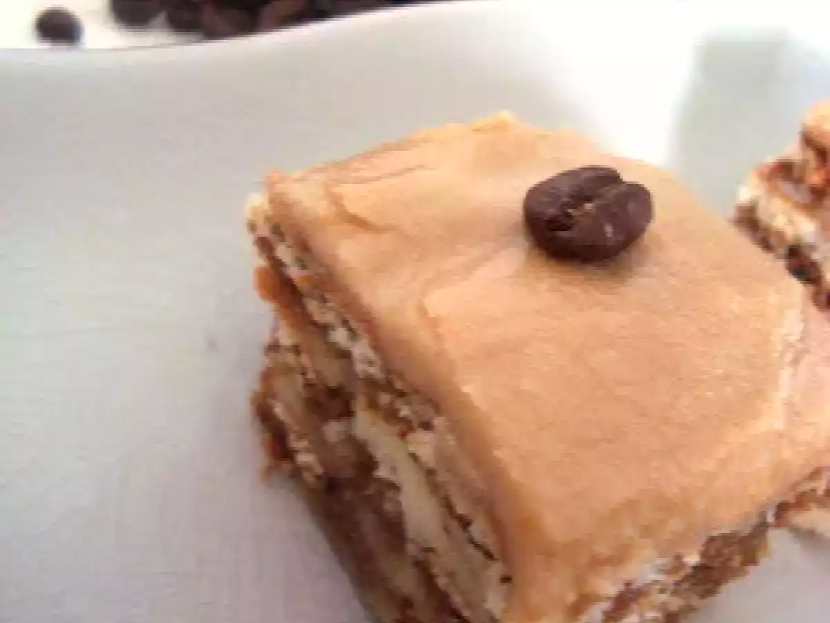 Pavés aux petits-beurre et au café