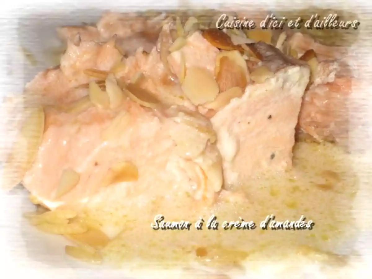 Pavés de saumon à la crème d'amandes - photo 2