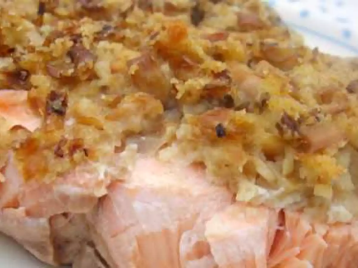 Pavés de saumon gratinés aux champignons - photo 2