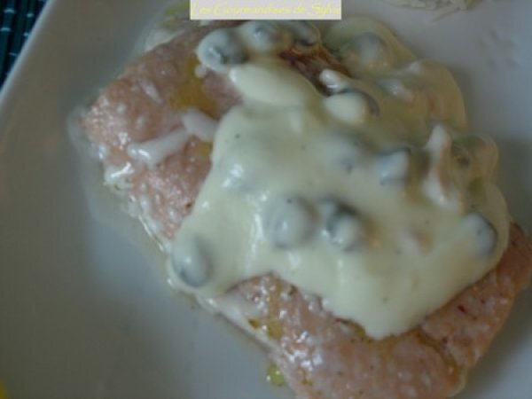 Paves De Saumon Sauce Aux Capres Citron Et Saumon Fume Recette