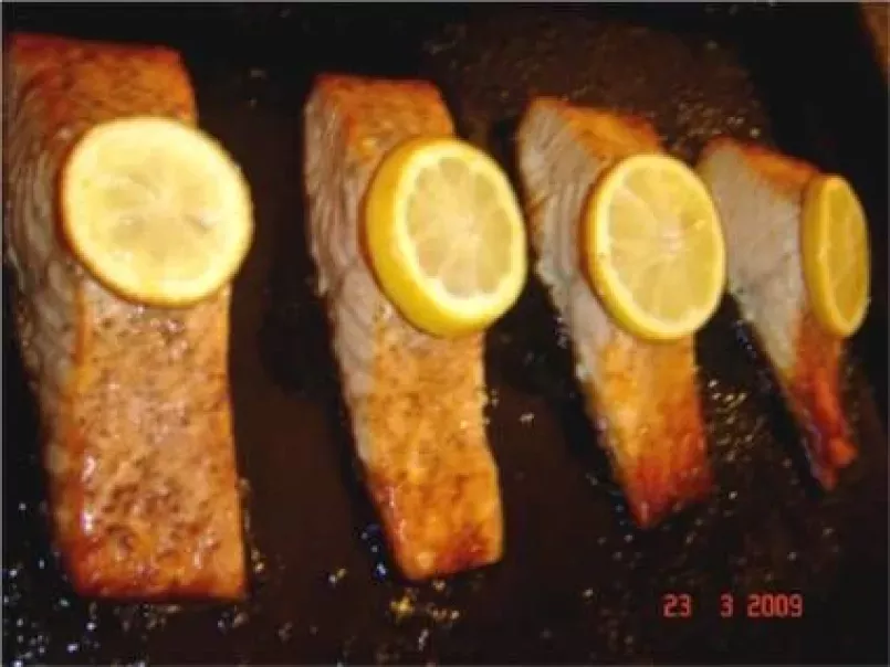 Pavés de saumon tout simple, au four