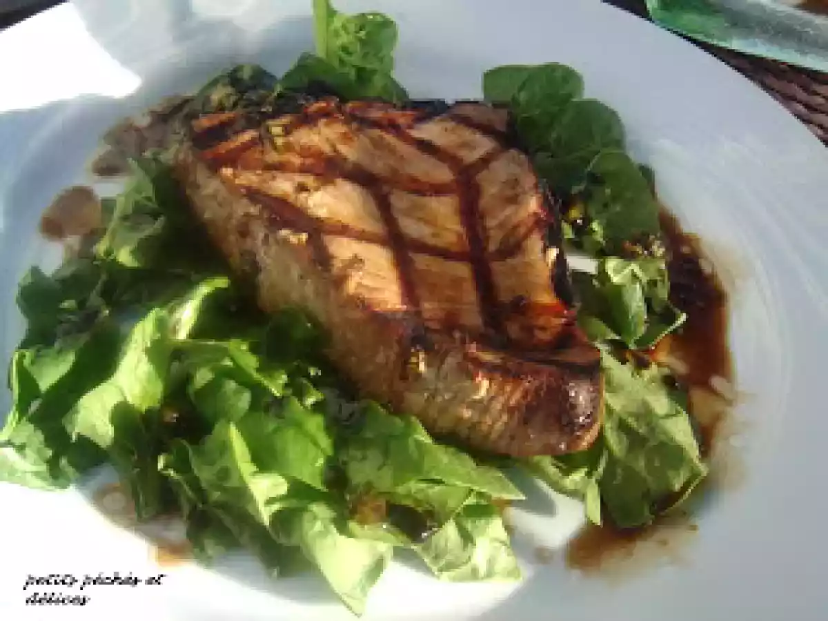 Pavés de thon grillés, sauce à l'orientale