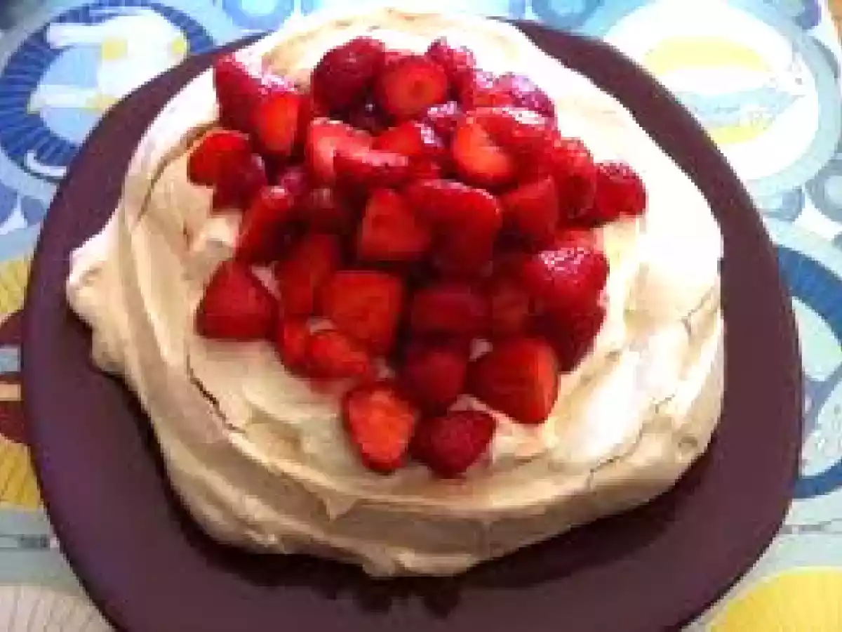 Pavlova aux fraises