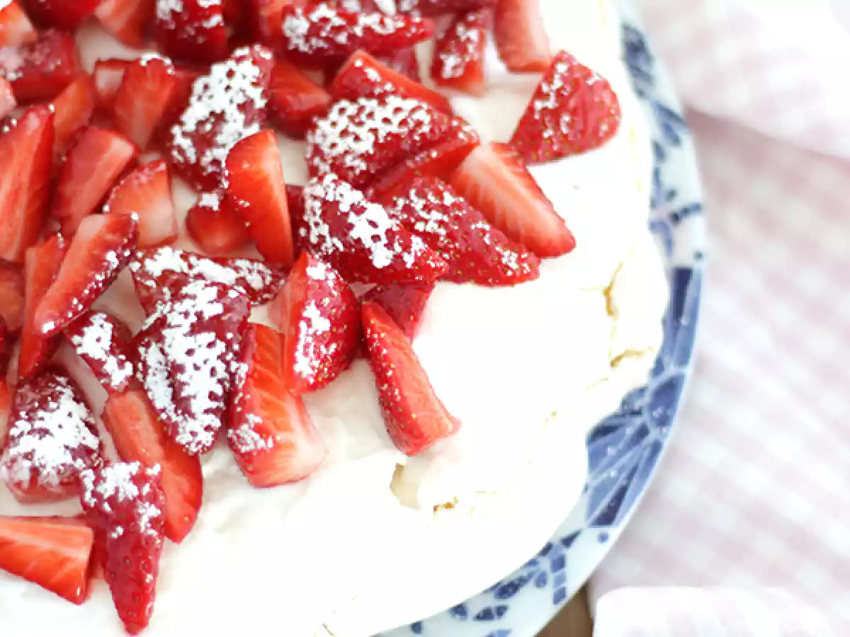 Pavlova aux fraises facile - photo 2