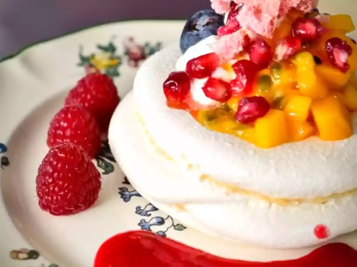 Pavlova aux fruits, un dessert aussi beau que léger
