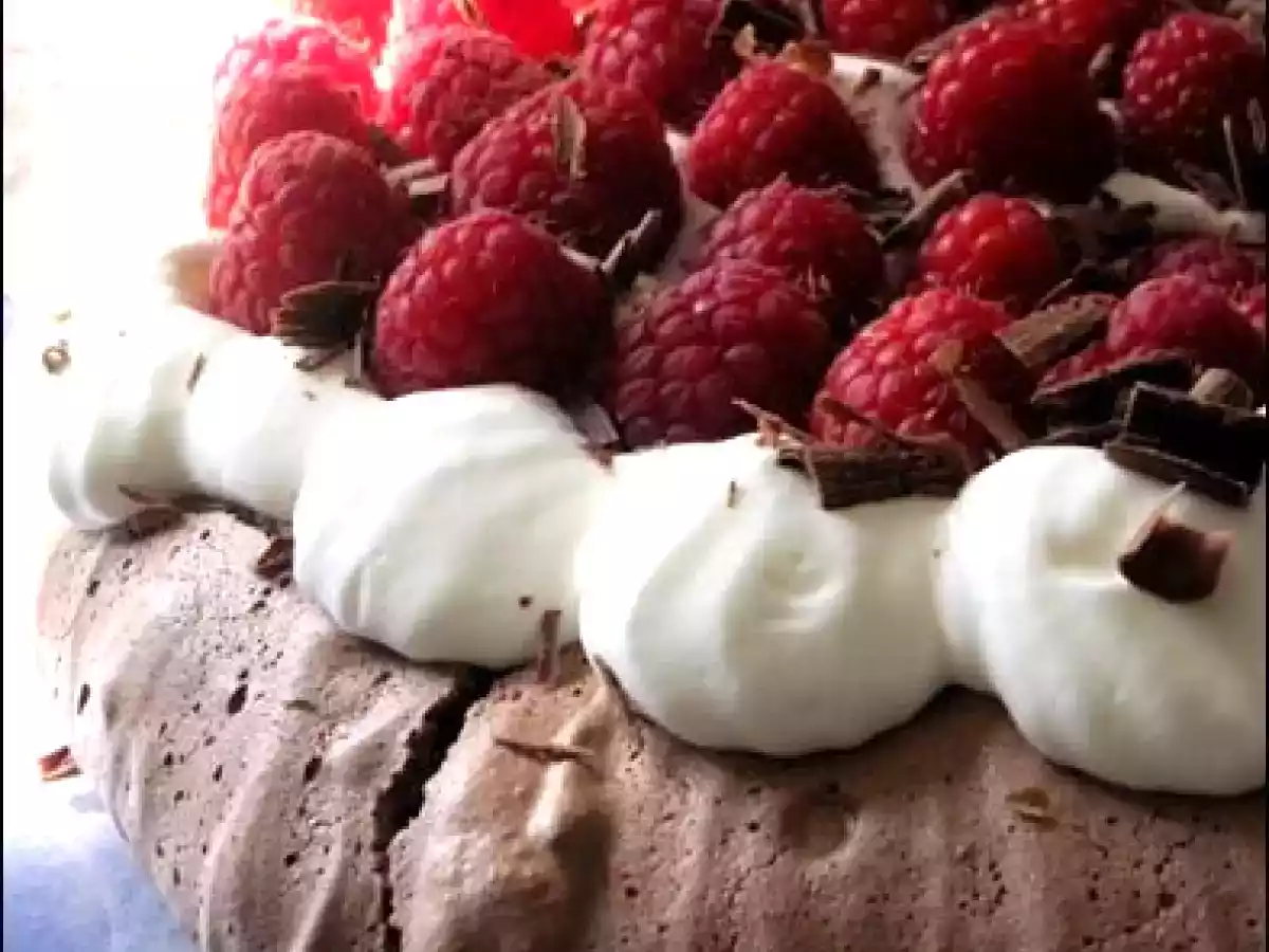 Pavlova chocolat framboise de Nigella - photo 2