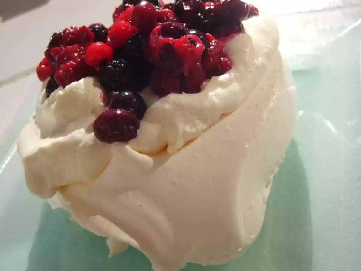 Pavlovas aux Fruits Rouges.