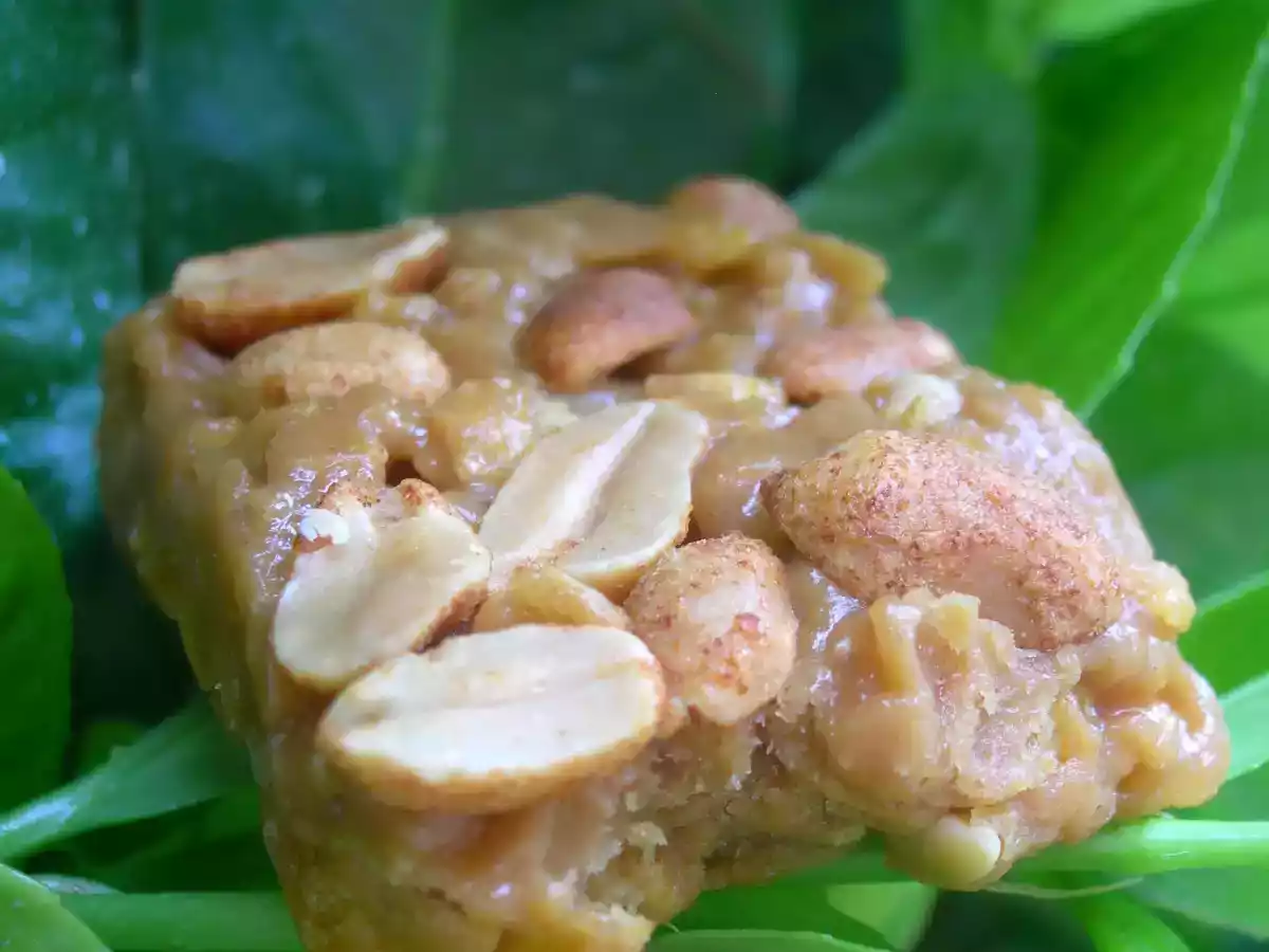 Peanut butter bars aux cacahuètes grillées ....