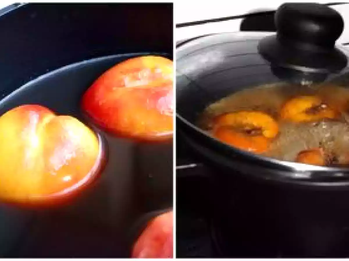 Pêches pochées à la verveine et aux amandes fraiches - photo 3