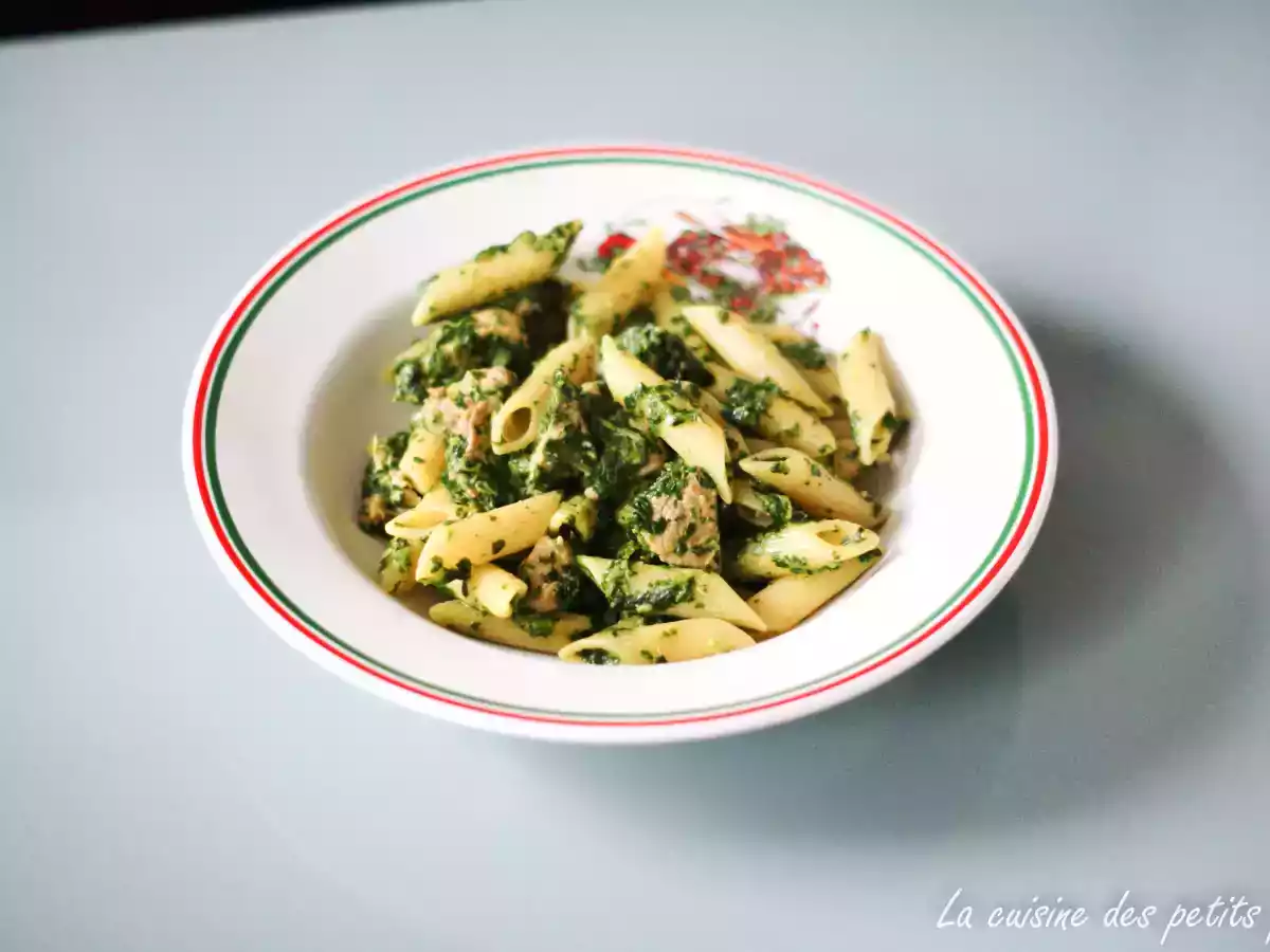 Penne aux épinards et veau - photo 2