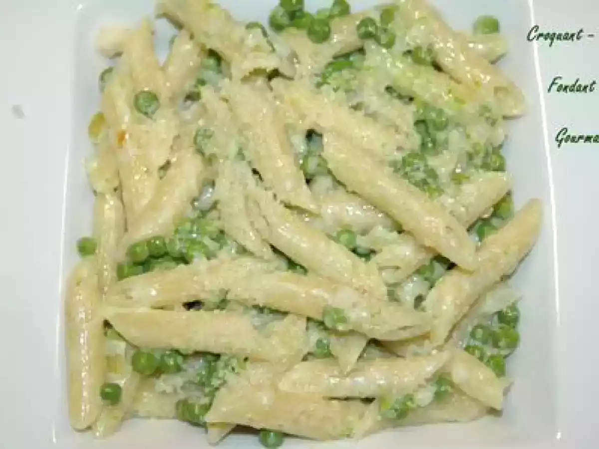 PENNE RIGATE au MASCARPONE et PETITS POIS - photo 2