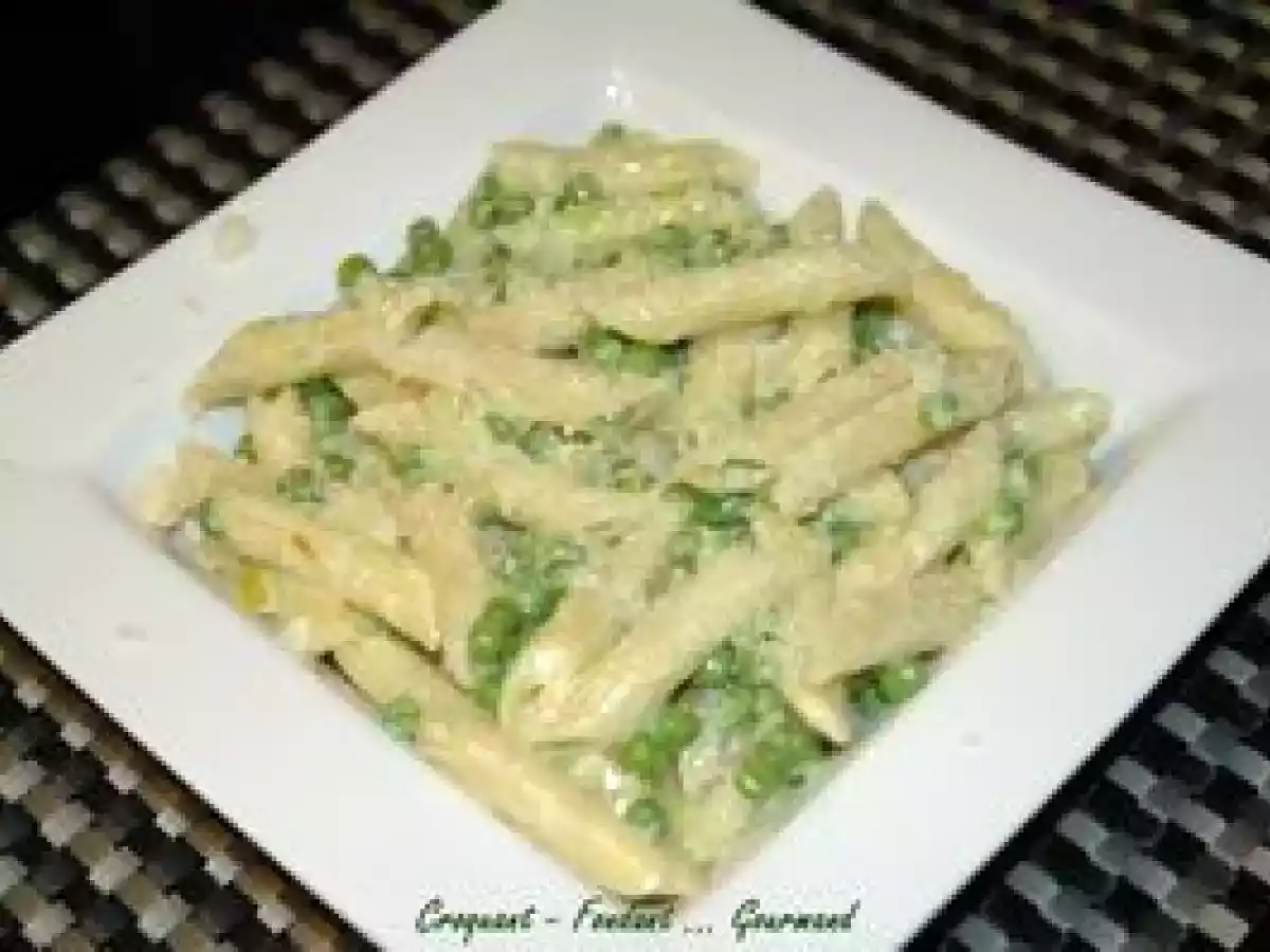 PENNE RIGATE au MASCARPONE et PETITS POIS - photo 4