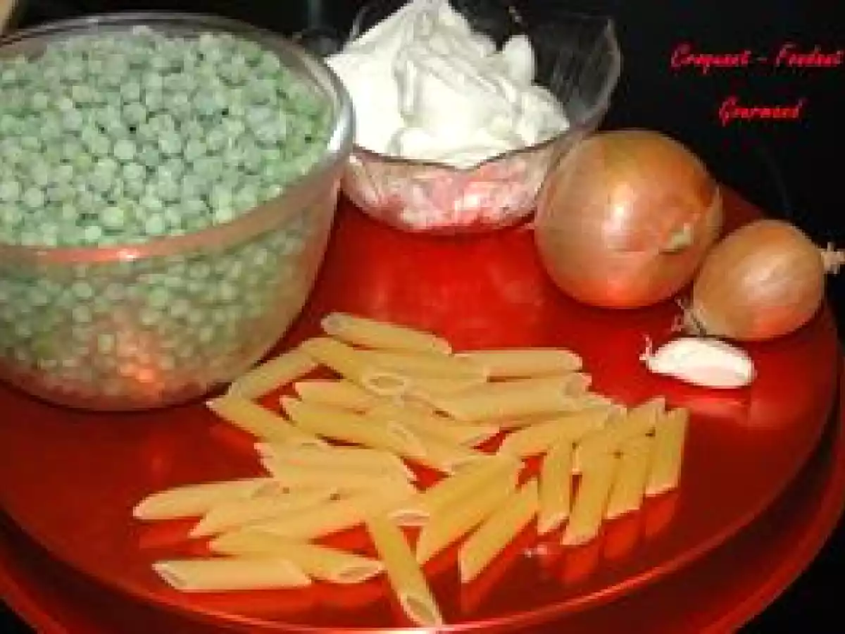 PENNE RIGATE au MASCARPONE et PETITS POIS - photo 5
