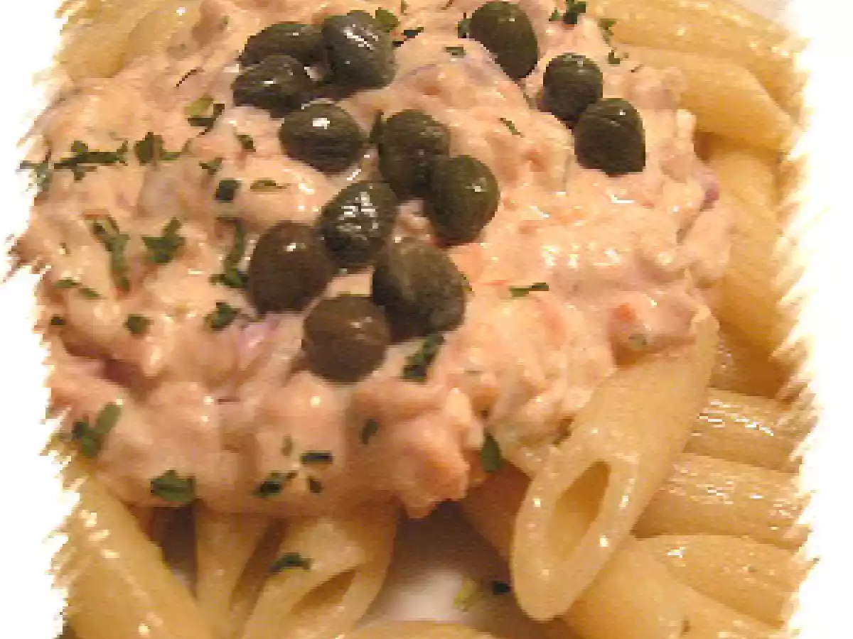 Pennes au saumon fumé et au fromage à la crème