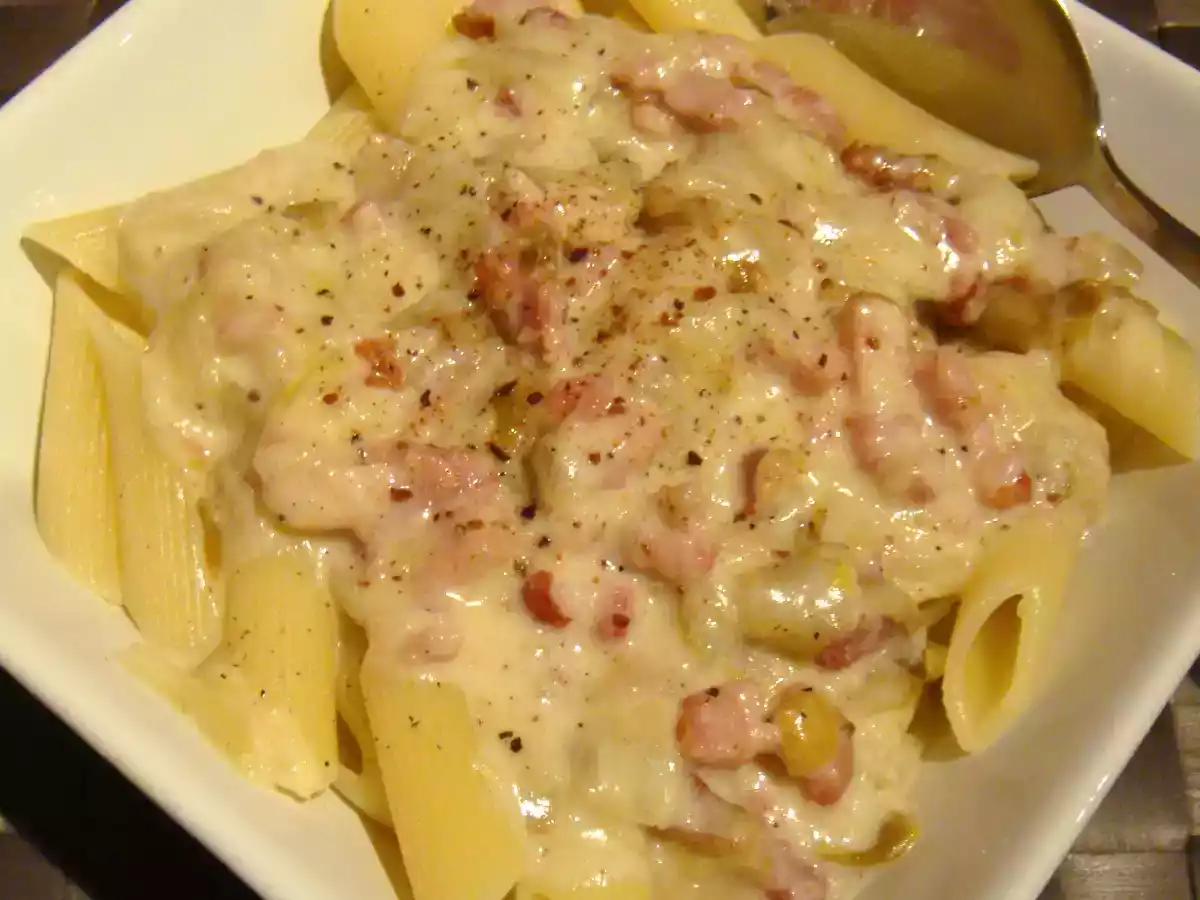 Pennes aux chicons & lardons