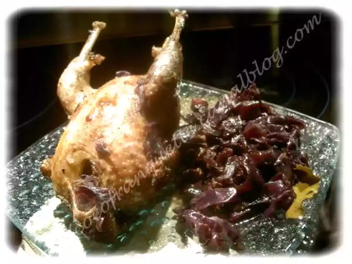 Perdreaux au chou rouge