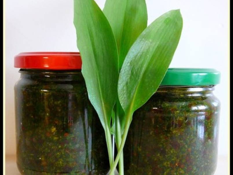 Pesto ail des ours et tomates séchées