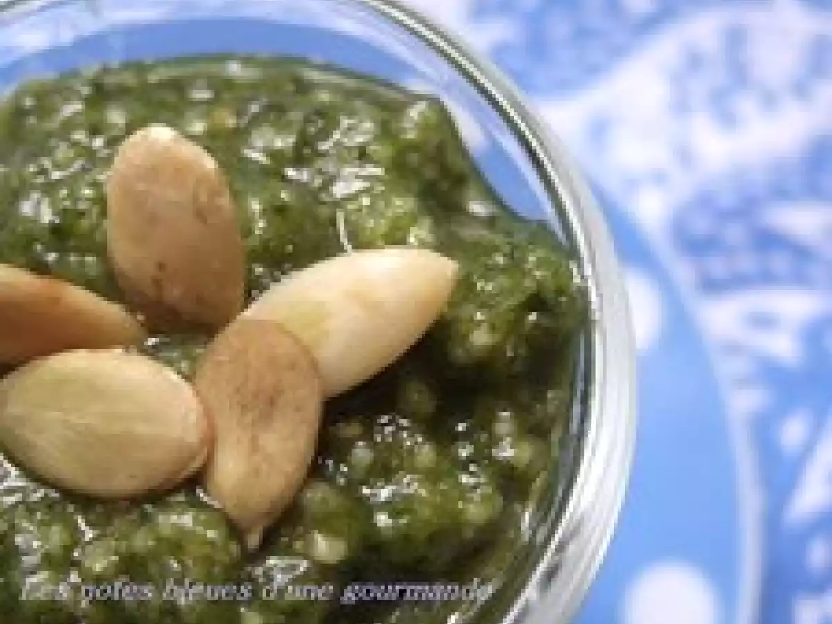 Pesto au basilic et graines de courge - photo 3