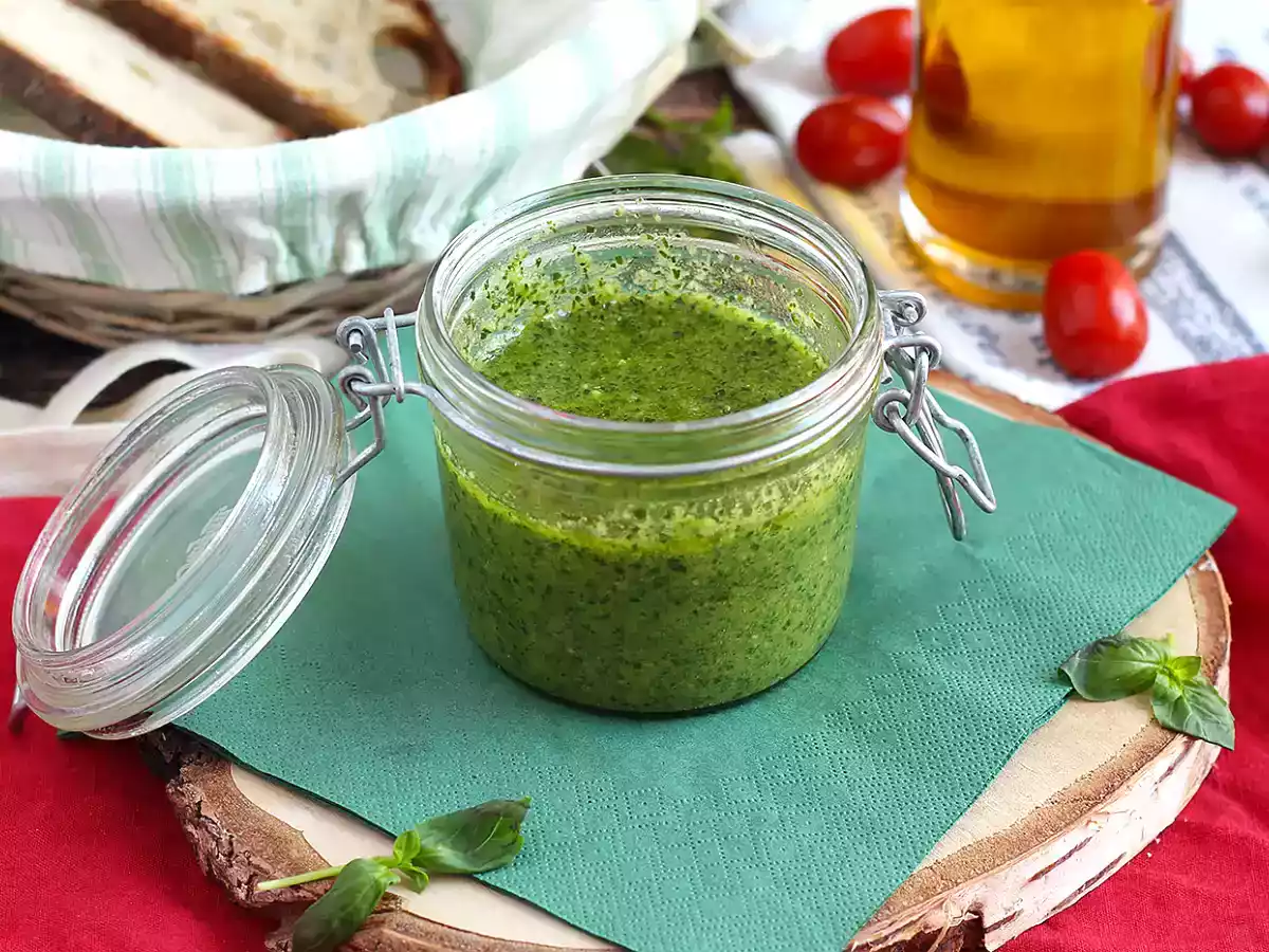 Pesto vert maison - pesto alla genovese - photo 2