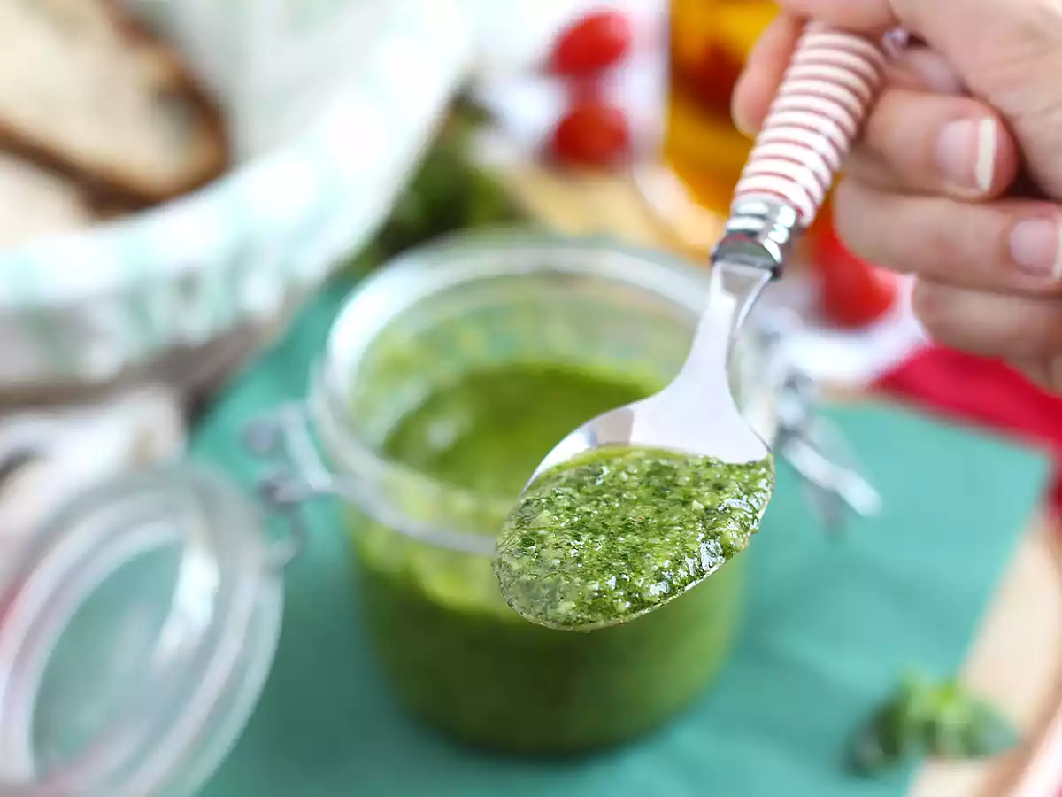 Pesto vert maison - pesto alla genovese - photo 3