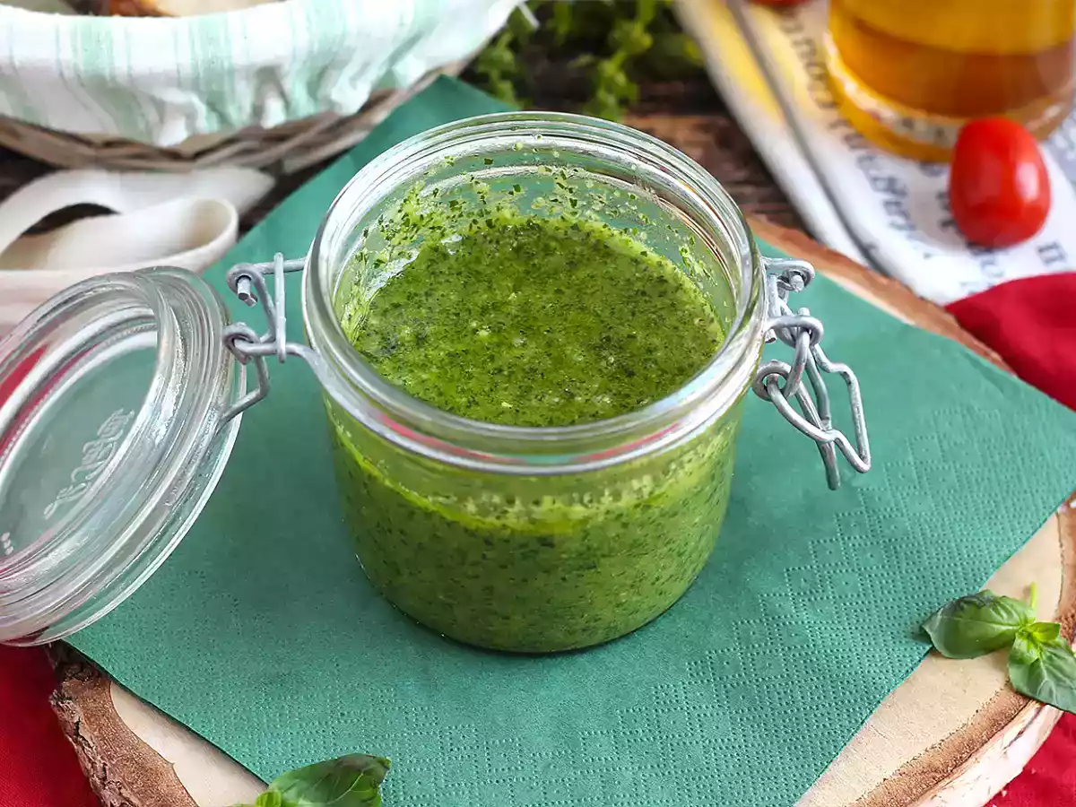 Pesto vert maison - pesto alla genovese - photo 5