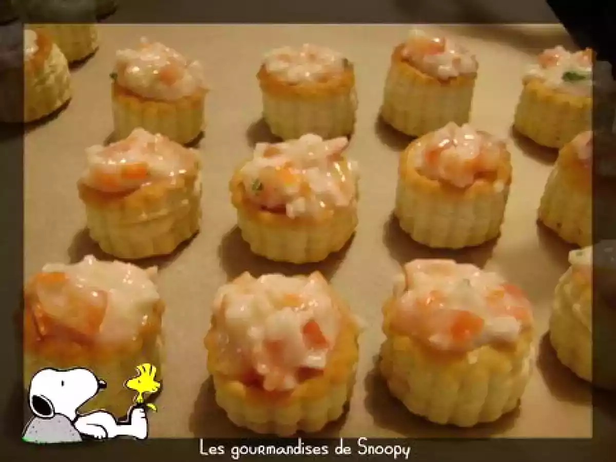 Petis feuilletés au râpé de la mer